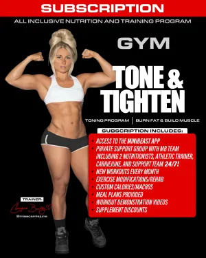 All Inclusive Tone and Tighten Program - Gym