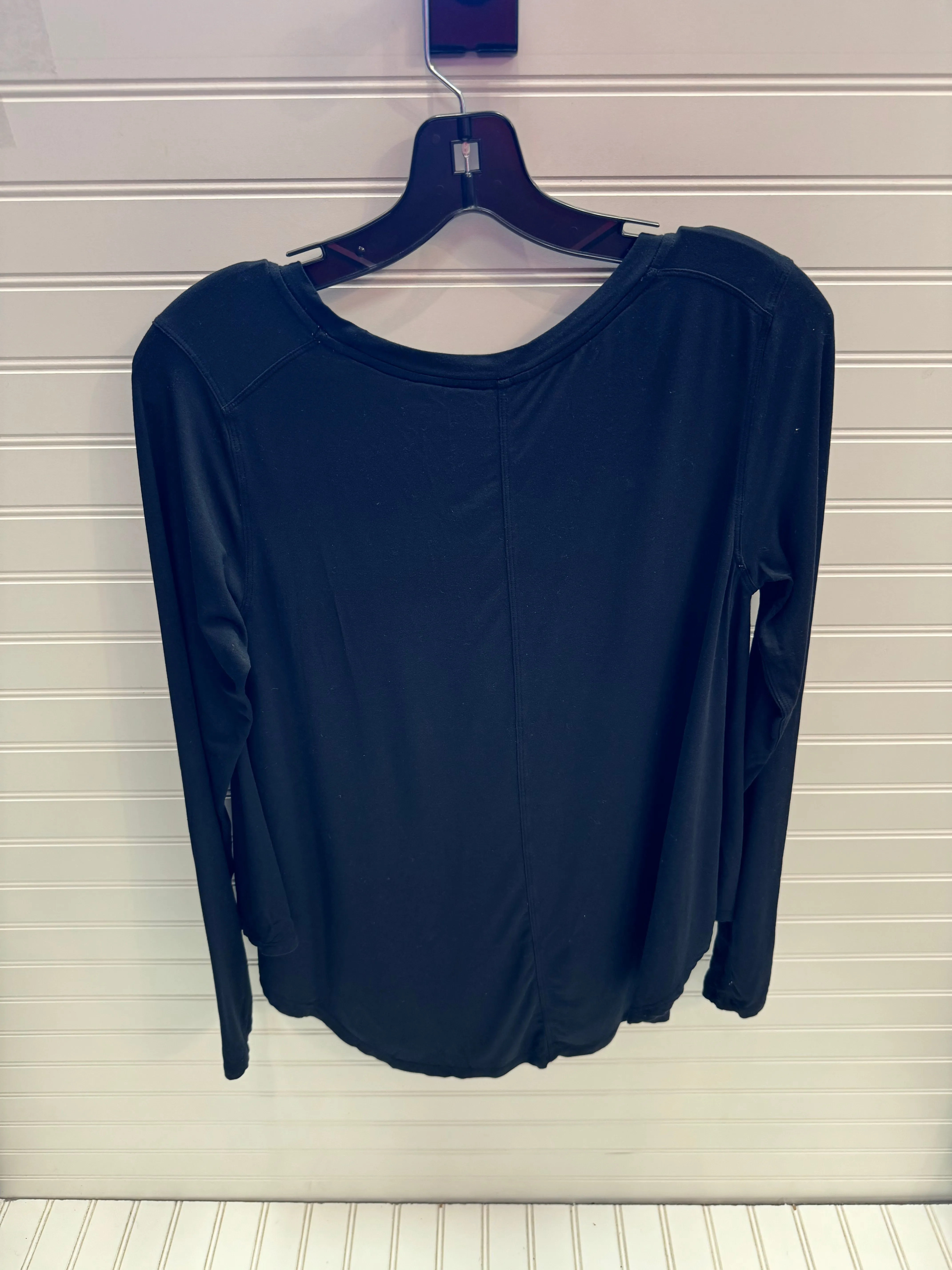 Athletic Top Long Sleeve Crewneck By Lululemon In Black, Size: 2