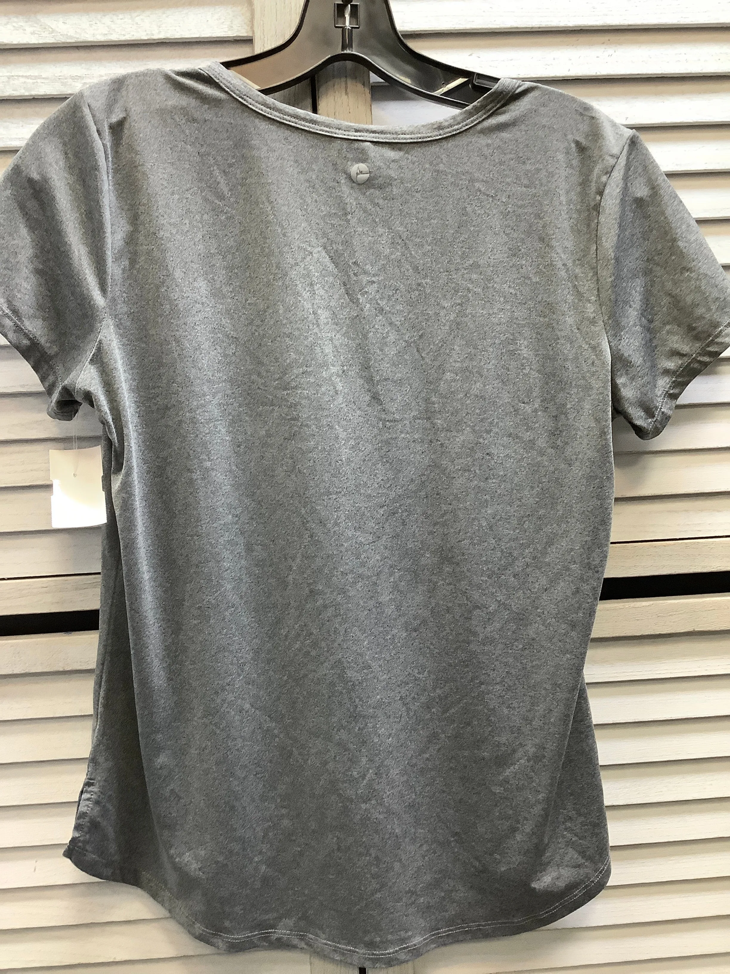 Athletic Top Short Sleeve By 90 Degrees By Reflex In Grey, Size: S