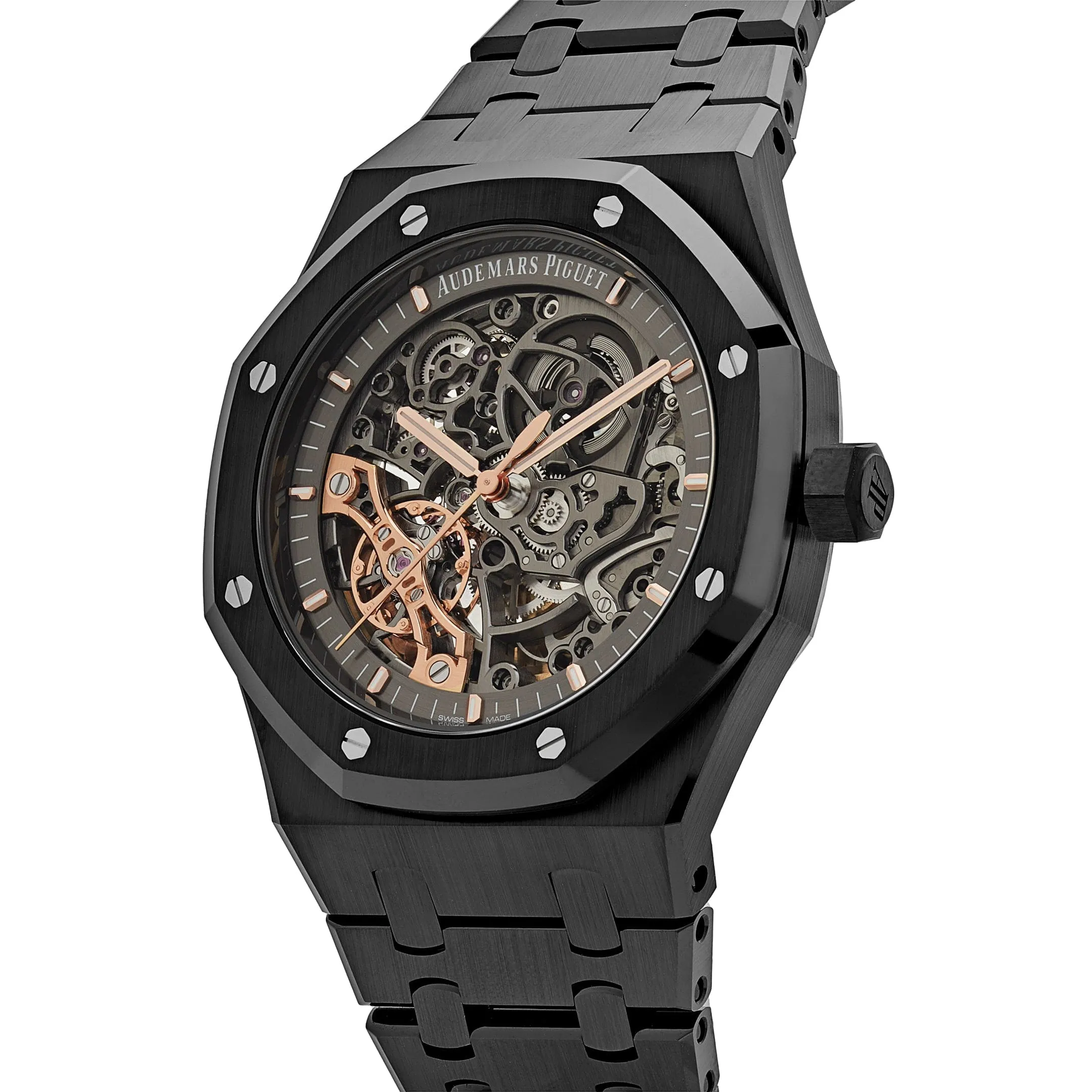 Audemars Piguet Royal Oak 15416CE.OO.1225CE.01 Double Balance Wheel Openworked Black Ceramic