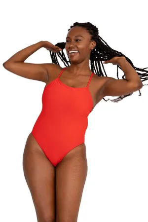 Brandon 2 Swim Onesie - Strawberry