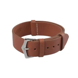 Brown Barenia Military Watch Strap