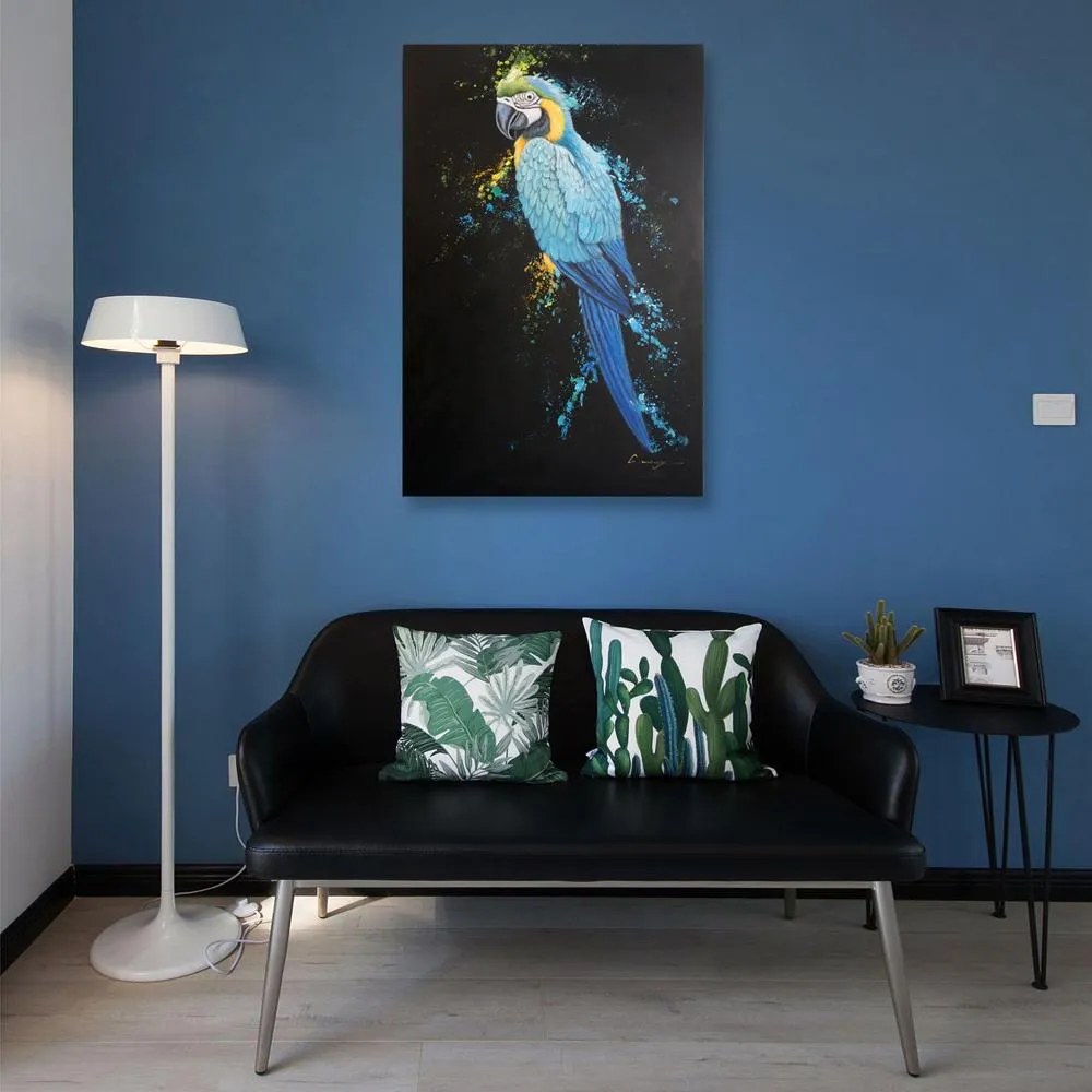 Canvas Print Blue & Gold Macaw 24x36Inch (60x90cm)