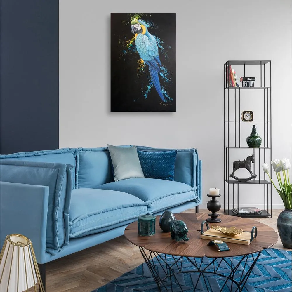 Canvas Print Blue & Gold Macaw 24x36Inch (60x90cm)