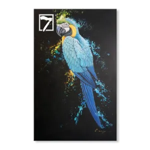 Canvas Print Blue & Gold Macaw 24x36Inch (60x90cm)