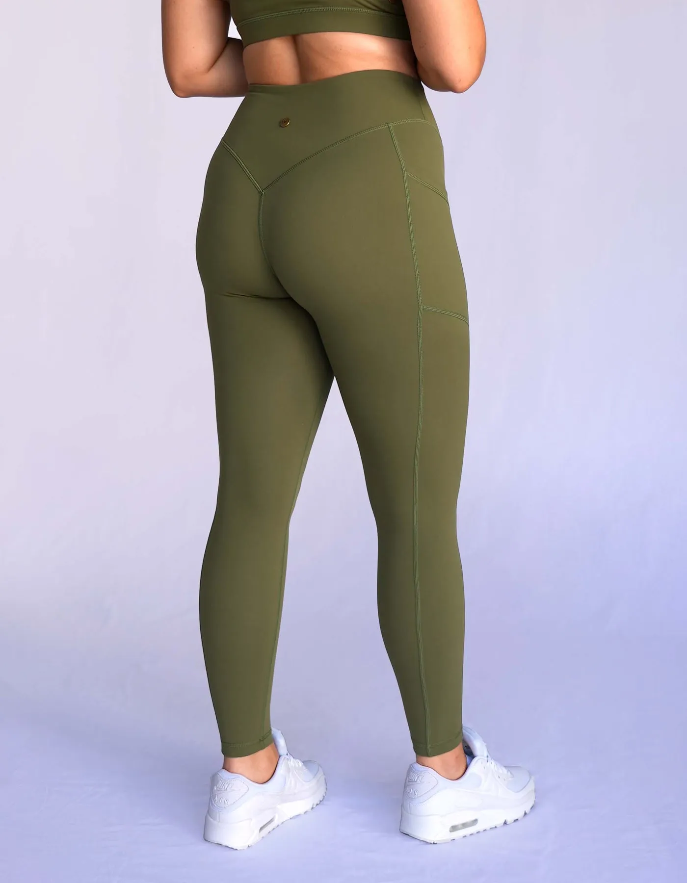 Effortless Pocket Leggings - Olive Green