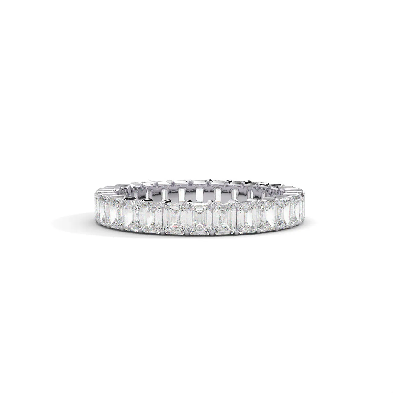 Equinox Emerald Cut Diamond Eternity Band