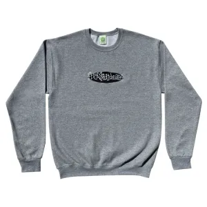 FROG EMBROIDERED LOGO CREWNECK - ATHLETIC GREY