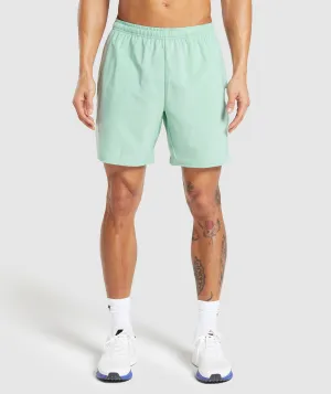 Gymshark Arrival 7" Shorts - Lido Green