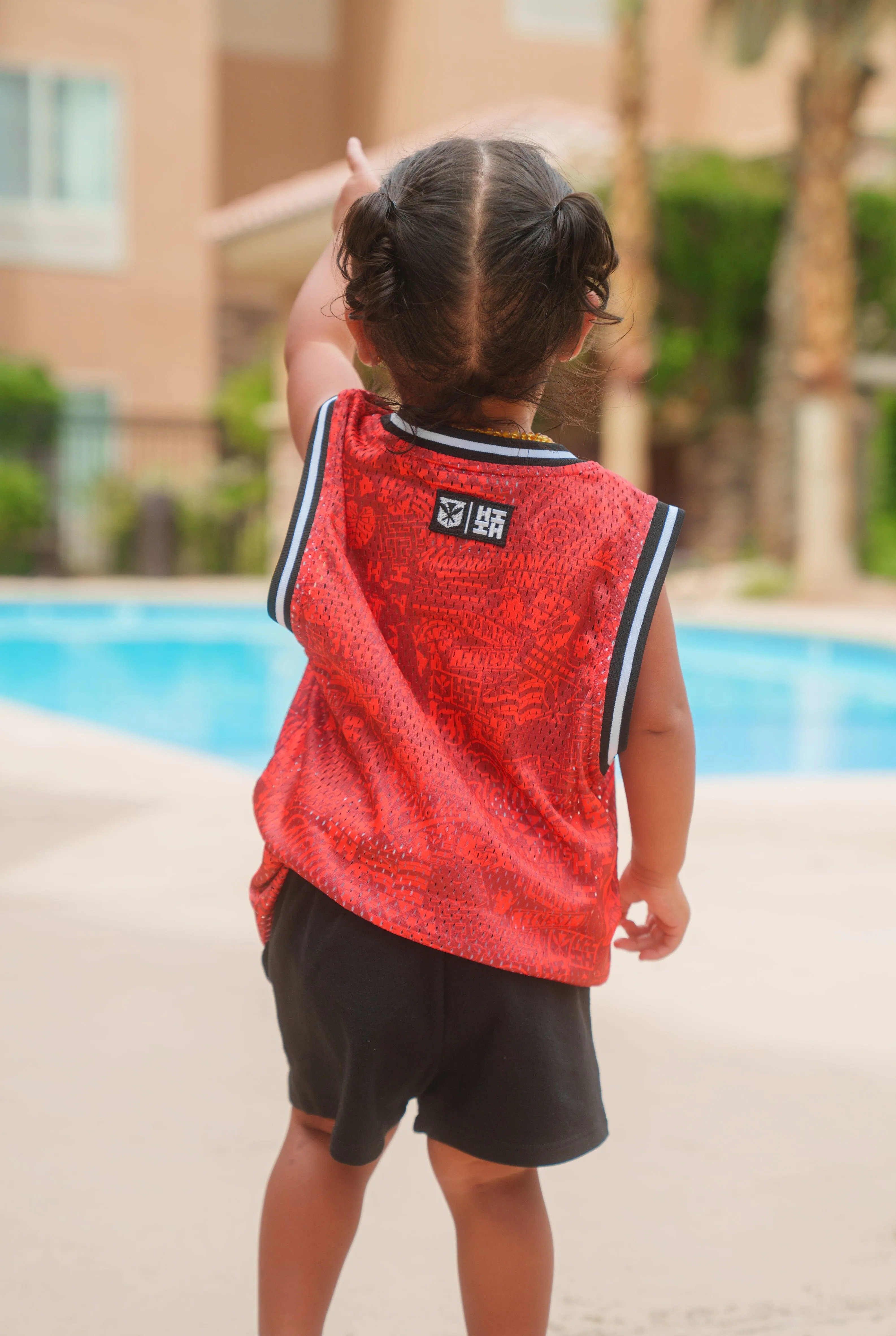 KEIKI RED STICKERBOMB STREETWEAR JERSEY