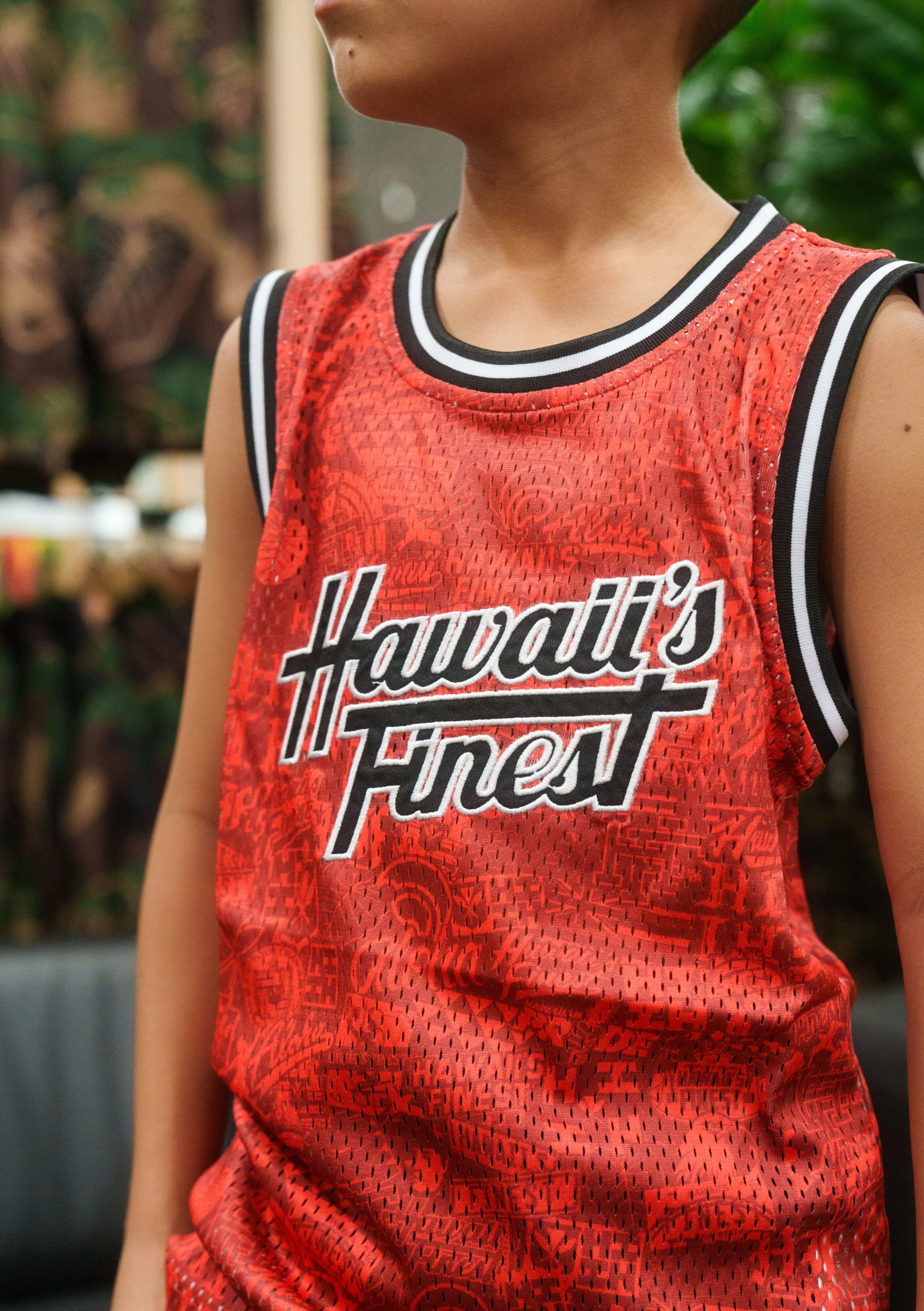 KEIKI RED STICKERBOMB STREETWEAR JERSEY