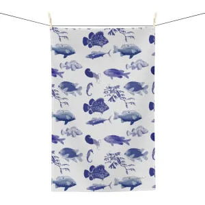 Ocean Stamps Soft Kitchen Towel