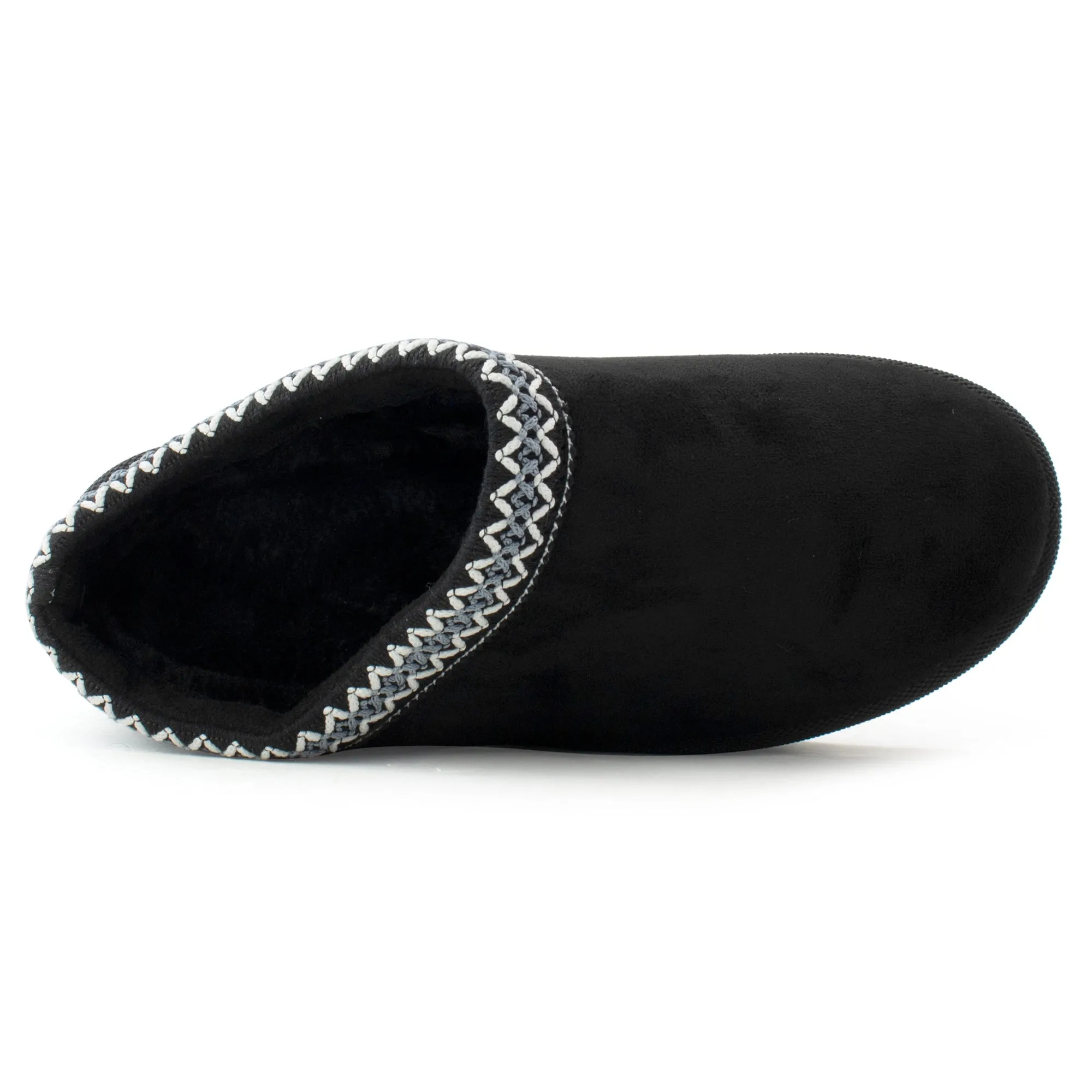 Platform Shearling Mule Clog BLACK