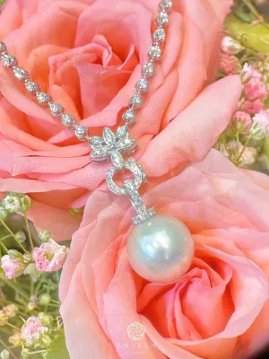 South Sea Pearl Pendant Diamond Necklace (Accept Pre-order)