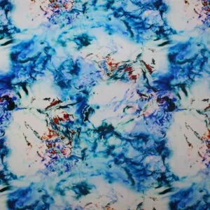 Tie Dye Volcano Printed Spandex | Blue Moon Fabrics