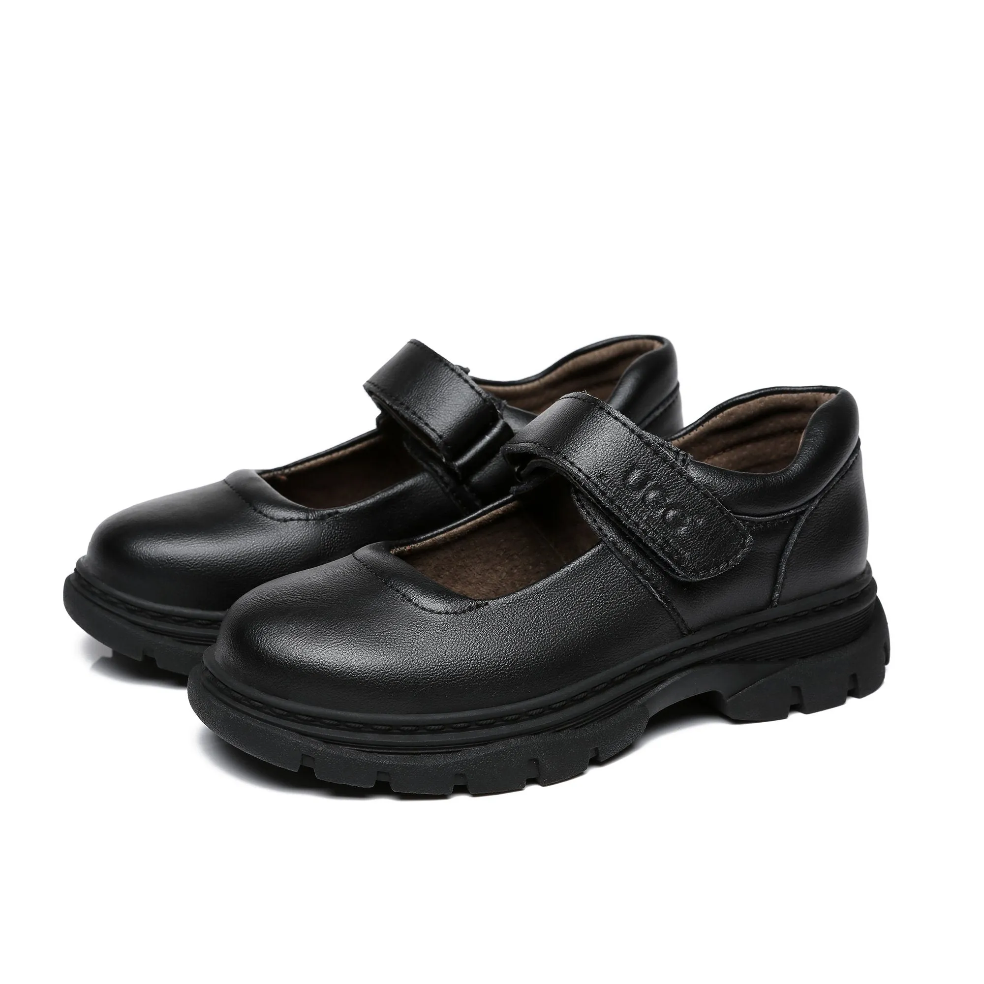 UGG Mary Jane Velcro Strap Leather School Shoes