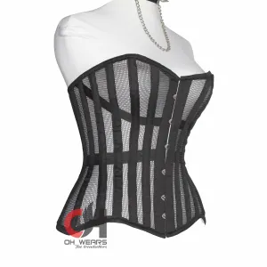 Women Overbust Heavy Duty Steel Boned Corset